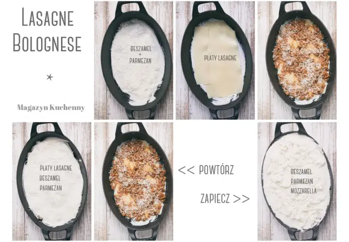 Krok po kroku, jak przygotować pyszne lasagne bolognese. Warstwy beszamelu, sosu bolognese i parmezanu tworzą idealne danie.