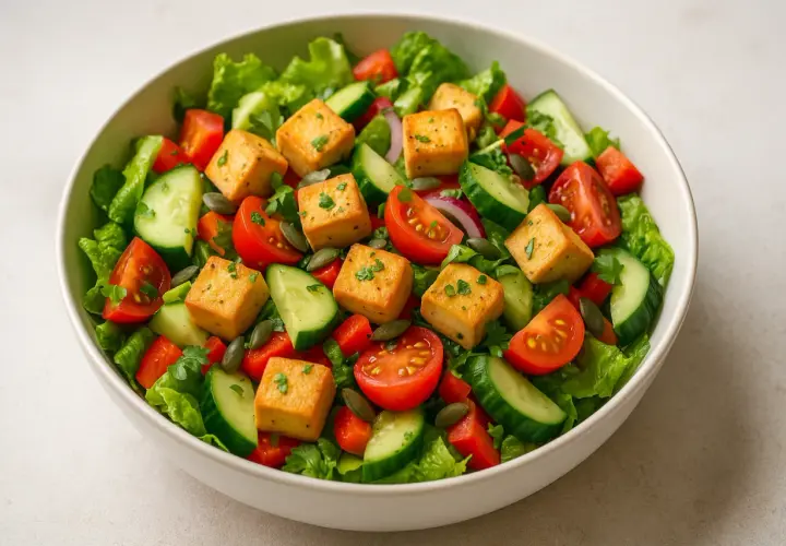 Jak przygotować tofu do sałatki, aby zaskoczyć smakiem i zdrowiem