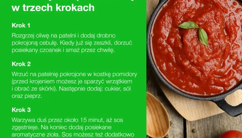 Domowy sos pomidorowy z koncentratu, gotowy w trzech krokach. Pyszny, domowy sos pomidorowy z koncentratu, idealny do wielu dań.