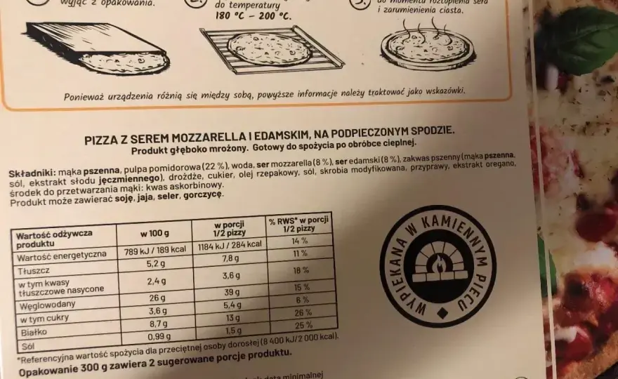 Jak długo piec pizzę Guseppe, aby uzyskać idealny efekt?