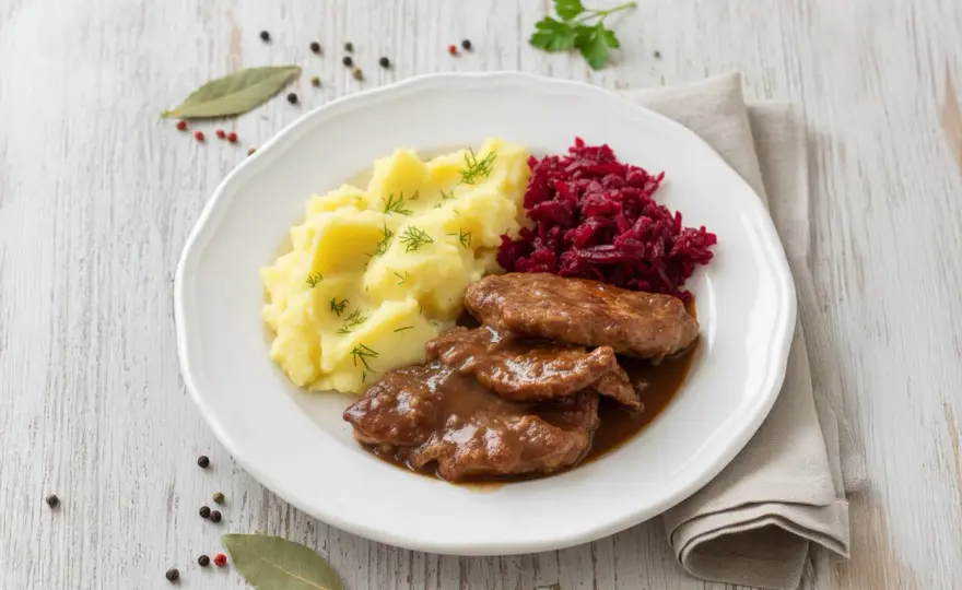 Bitki wieprzowe w sosie - przepis na miękkie mięso i idealny sos