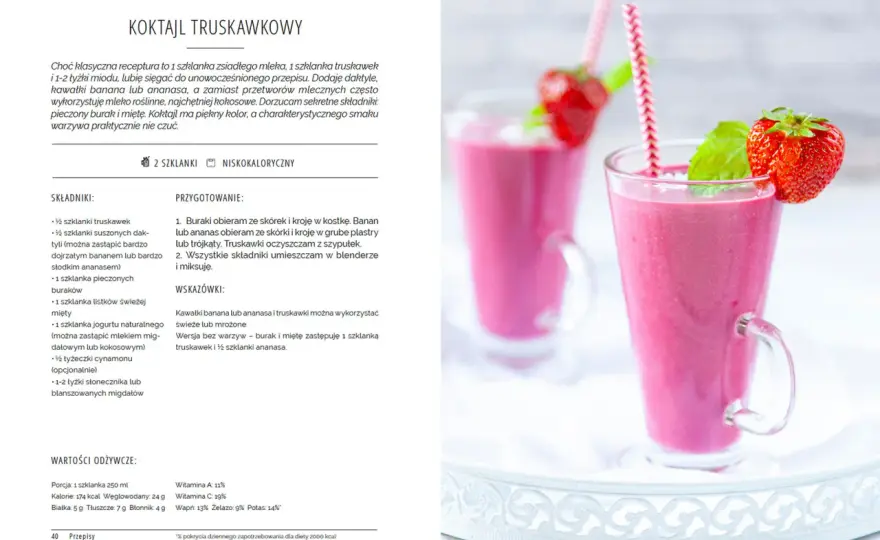Koktajl truskawkowy kcal - ile kalorii naprawdę ma Twój ulubiony napój?