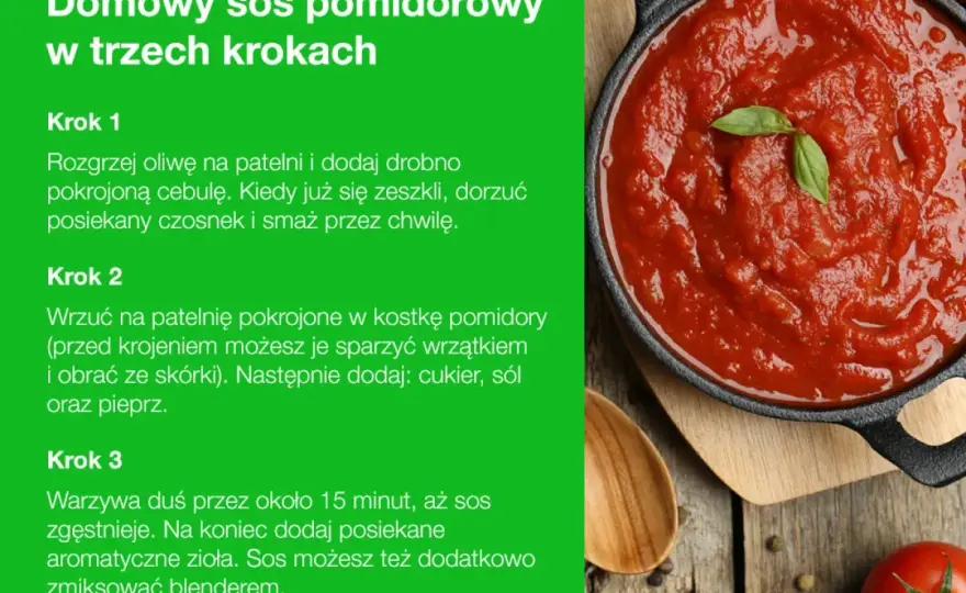 Idealny sos pomidorowy do makaronu - jak go zrobić?