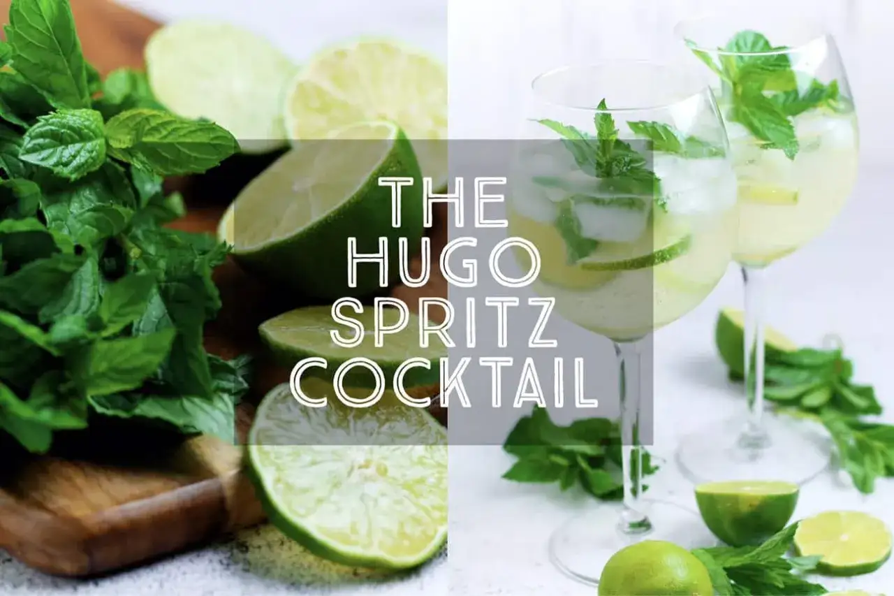 Świeża mięta, limonki i dwa orzeźwiające drinki Hugo Spritz. Idealny przepis na lato.